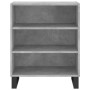 Credenza Grigio Cemento 57x35x70 cm in Legno Multistrato