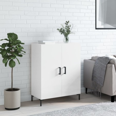 Credenza 69,5x34x90 cm in Legno Multistrato Bianco Lucido