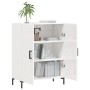 Credenza 69,5x34x90 cm in Legno Multistrato Bianco Lucido