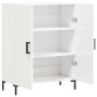 Credenza 69,5x34x90 cm in Legno Multistrato Bianco Lucido