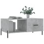 Tavolino da Salotto Grigio Cemento 90x50x40cm Legno Multistrato