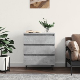 Credenza Grigio Cemento 60x35x70 cm in Legno Multistrato