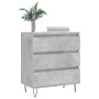 Credenza Grigio Cemento 60x35x70 cm in Legno Multistrato