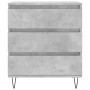 Credenza Grigio Cemento 60x35x70 cm in Legno Multistrato