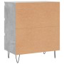 Credenza Grigio Cemento 60x35x70 cm in Legno Multistrato