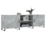 Mobile Porta TV Grigio Cemento 150x30x50cm in Legno Multistrato