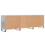 Mobile Porta TV Grigio Cemento 150x30x50cm in Legno Multistrato