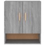 Armadietto a Muro Grigio Sonoma 60x31x70cm in Legno Multistrato