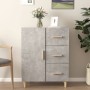 Credenza Grigio Cemento 69,5x34x90 cm in Legno Multistrato