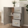 Credenza Grigio Cemento 69,5x34x90 cm in Legno Multistrato