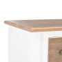 Credenza Bianca 54x30x80 cm in Legno Massello