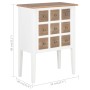 Credenza Bianca 54x30x80 cm in Legno Massello