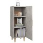 Credenza Grigio Cemento 34,5x34x90 cm in Legno Multistrato