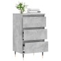 Credenza Grigio Cemento 40x35x70 cm in Legno Multistrato