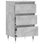 Credenza Grigio Cemento 40x35x70 cm in Legno Multistrato