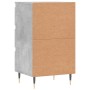 Credenza Grigio Cemento 40x35x70 cm in Legno Multistrato