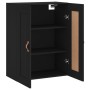 Mobile a Parete Nero 69,5x34,90 cm in Legno Multistrato