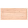 Piano per Tavolo 100x40x(2-6) cm Rovere Non Trattato Bordi Vivi