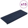 Tappetini Autoadesivi per Scale 15 pz 65x24,5x3,5 cm Blu