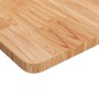 Piano Tavolo Quadrato Marrone Chiaro 50x50x2,5 Rovere Trattato