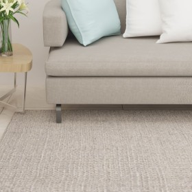 Tappeto in Sisal Naturale 80x300 cm Sabbia