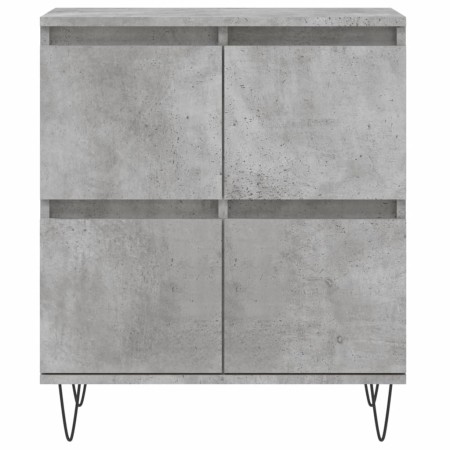 Credenza Grigio Cemento 60x35x70 cm in Legno Multistrato