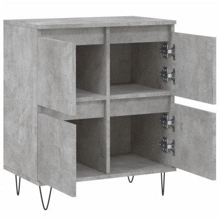 Credenza Grigio Cemento 60x35x70 cm in Legno Multistrato