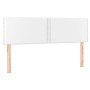 Giroletto Molle con Materasso e LED Bianco 140x190cm Similpelle