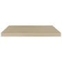 Scaffale a Parete Rovere 60x23,5x3,8 cm in MDF