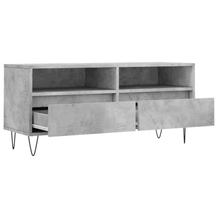 Mobile per TV Grigio Cemento 100x34,5x44,5 cm Legno Multistrato