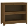 Libreria Marrone Miele 80x35x68 cm in Legno Massello di Pino