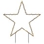 Decorazione Luminosa Natalizia con Picchetti Stella 80LED 60cm