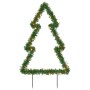 Decorazione Luminosa Natalizia con Picchetti Albero 80LED 60cm