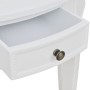 Tavolo Consolle con Cassetto Semicircolare Bianco