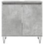 Armadietto da Bagno Grigio Cemento 58x33x60cm Legno Multistrato