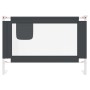 Sponda Letto Sicurezza Bambini Grigio Scuro 100x25 cm Tessuto