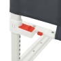 Sponda Letto Sicurezza Bambini Grigio Scuro 100x25 cm Tessuto
