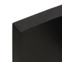 Ripiano Marrone Scuro 80x40x(2-6) cm Massello Rovere Trattato