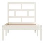 Giroletto Bianco 75x190 cm Small Single in Legno Massello