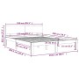 Giroletto in Legno Massello 150x200 cm King Size