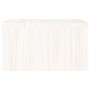 Supporto per Monitor Bianco 50x27x15 cm Legno Massello di Pino