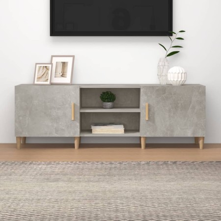 Mobile Porta TV Grigio Cemento 150x30x50cm in Legno Multistrato