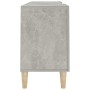 Mobile Porta TV Grigio Cemento 150x30x50cm in Legno Multistrato