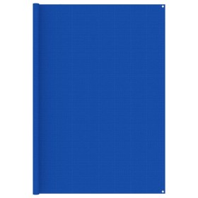 Tappeto da Tenda 250x600 cm Blu in HDPE