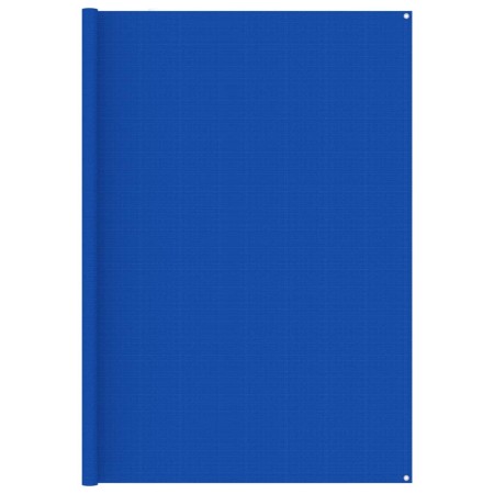 Tappeto da Tenda 250x600 cm Blu in HDPE