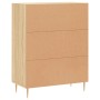 Credenza Rovere Sonoma 69,5x34x90 cm in Legno Multistrato