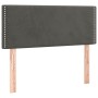 Letto a Molle con Materasso e LED Grigio Scuro 100x200 cm