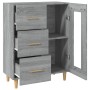 Credenza Grigio Sonoma 69,5x34x90 cm in Legno Multistrato