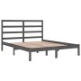 Giroletto Grigio in Legno Massello 135x190 cm Double