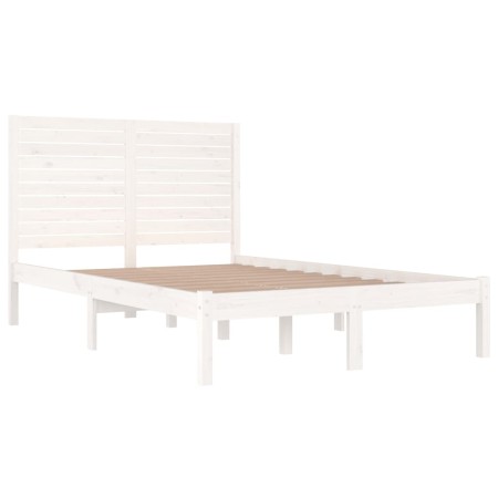 Giroletto Bianco in Legno Massello 135x190 cm Double